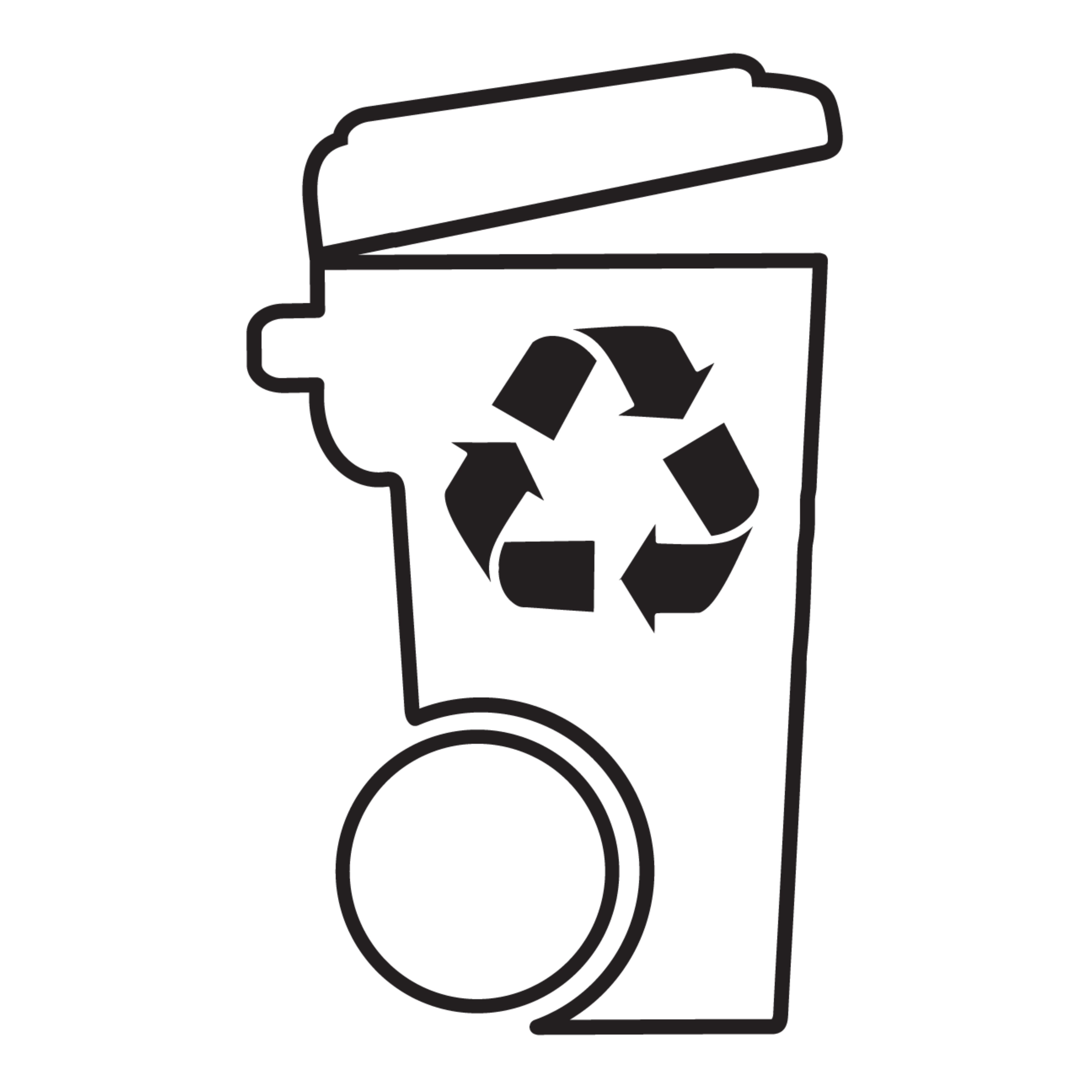 Recyling bin icon